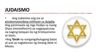 HUDAISMO: Tagalog.